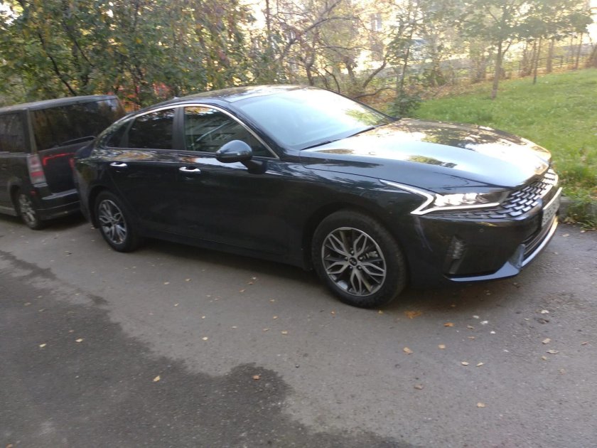 Киа к5 черная тонированная