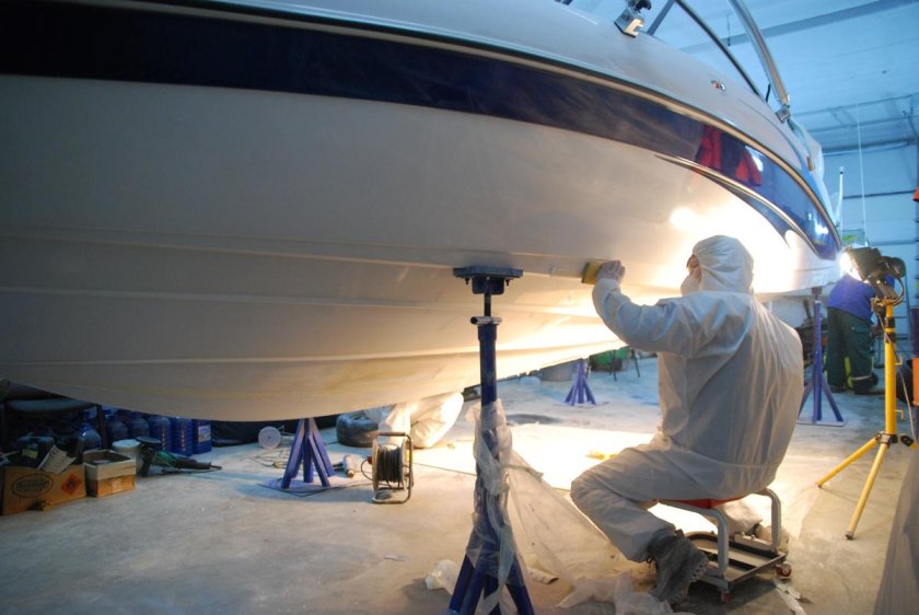 Полировка яхт