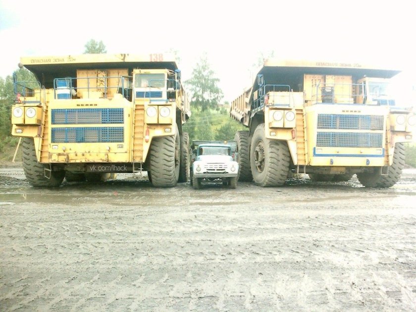 БЕЛАЗ И ЗИЛ