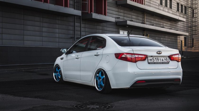 Тюнингованная Киа Рио 3 седан