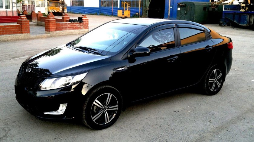 Kia Rio 2013 черная