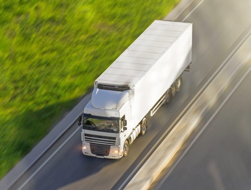 Фура вид сверху