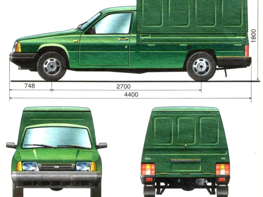 Габариты кузова ИЖ 2717