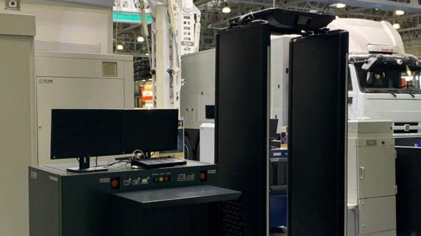 Цветы веществ в рамке досмотра