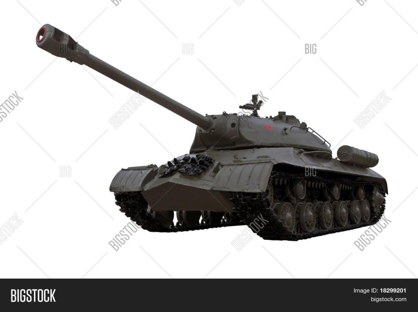 ИС 7 на белом фоне