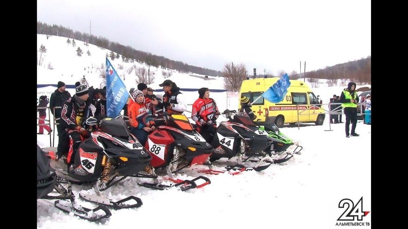 Чемпионат России по снегоходному кроссу в Уфе