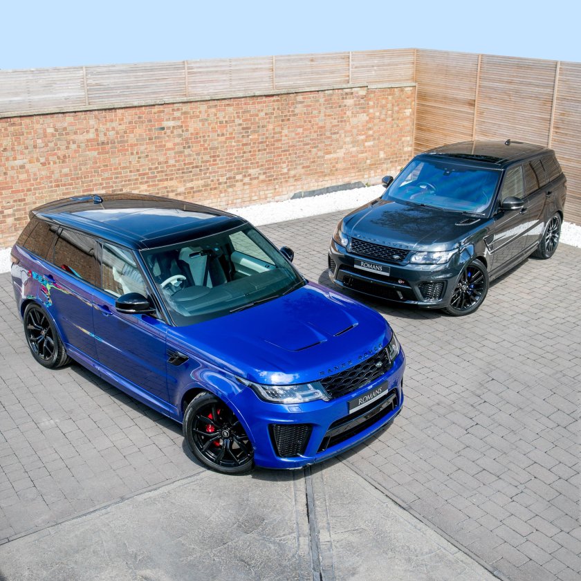 Land Rover SVR синий