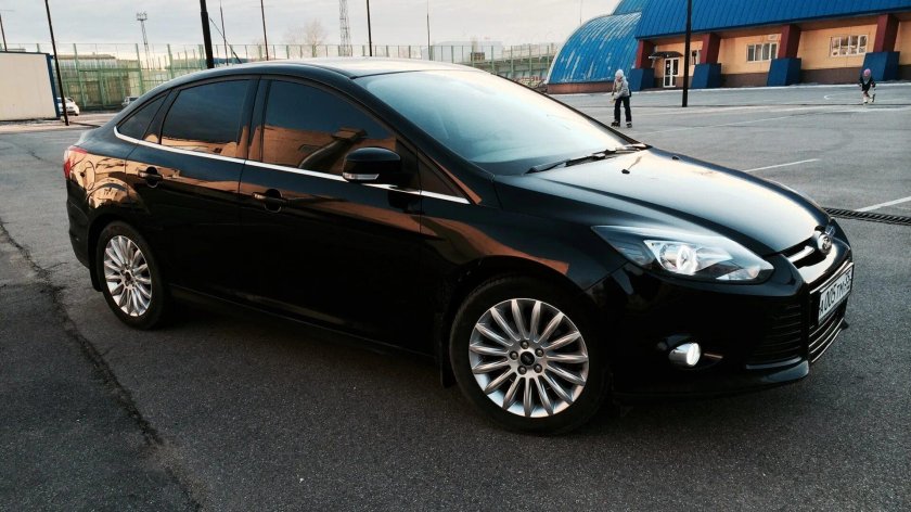 Форд фокус 3 черный тонированный