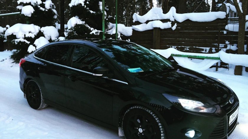 Форд фокус 3 черный тонированный