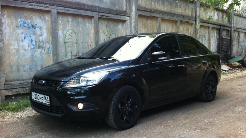 Форд фокус 2 черный тонированный
