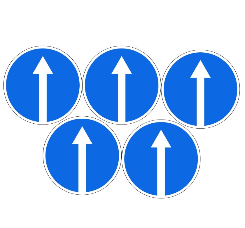 Знак движение прямо