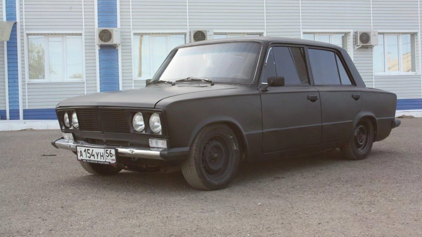 ВАЗ 2106 черная матовая тонированная