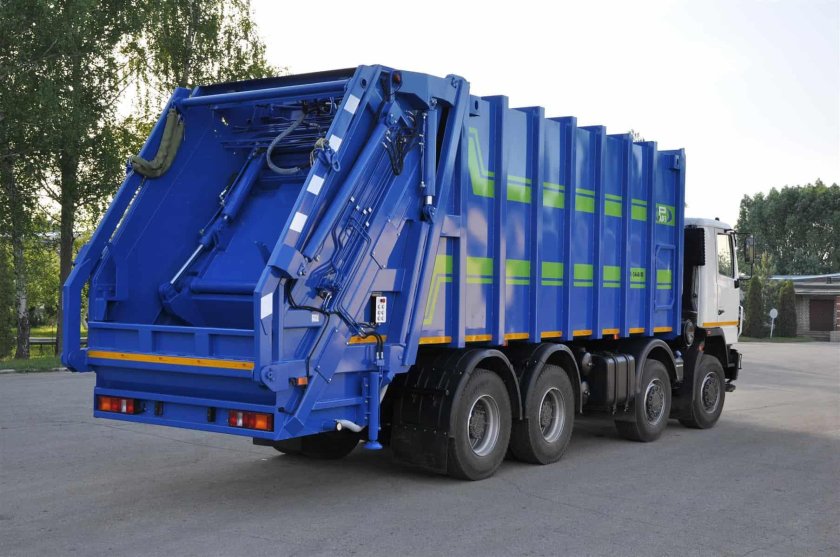 МК-4554-06 на шасси КАМАЗ-53605-773950-48 мусоровоз (маятник. Плита)