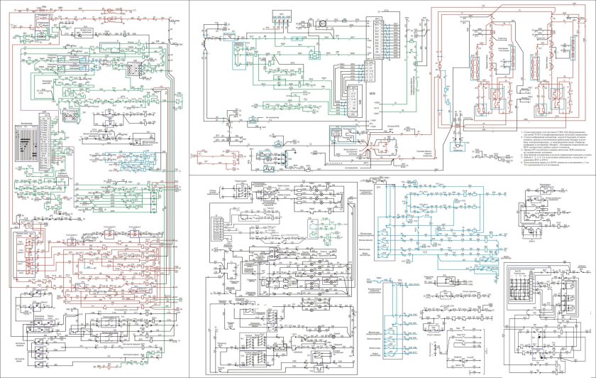 Электрическая схема тепловоза тэм18дм