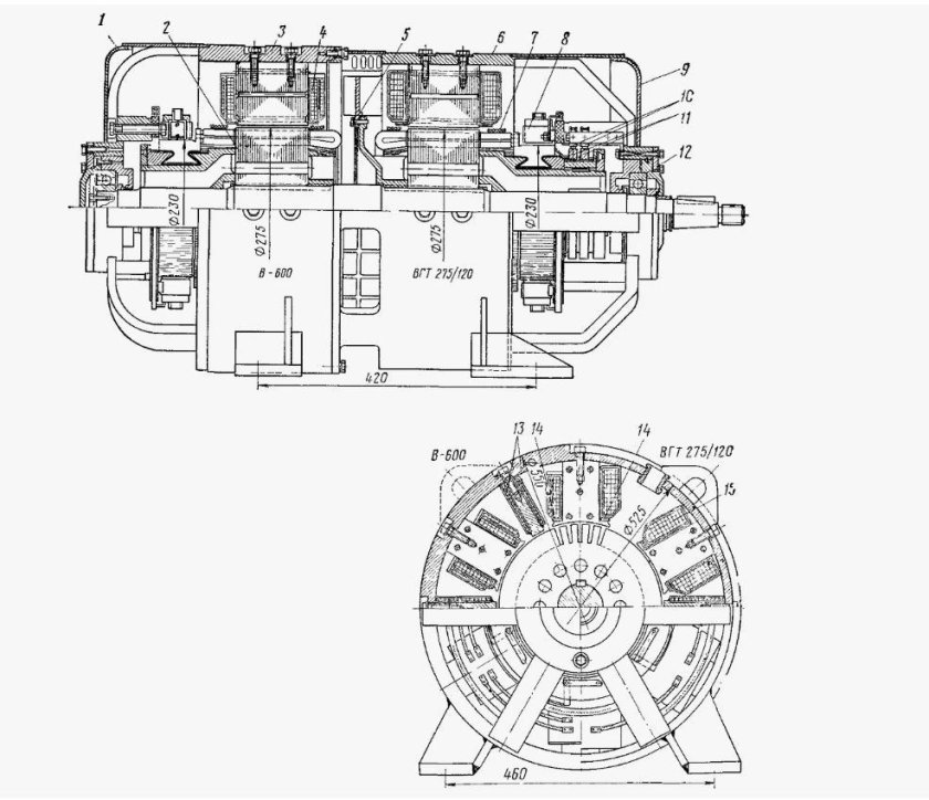 Двухмашинный агрегат чмэ3
