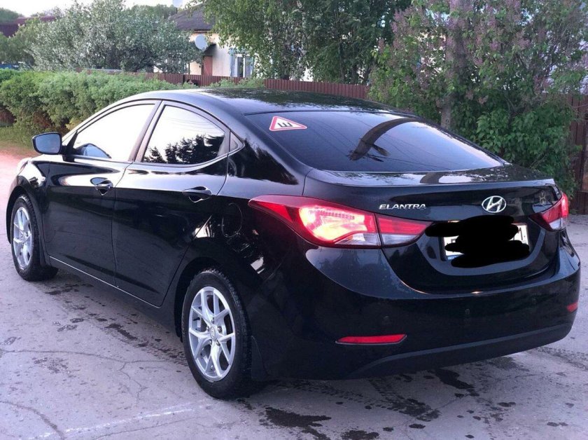 Хендай Элантра 2014 черная