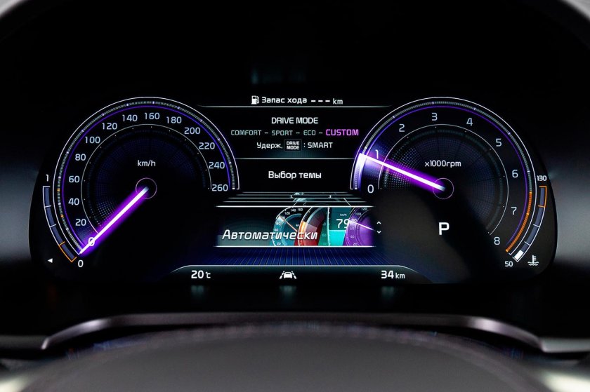 Kia k5 цифровая приборная панель