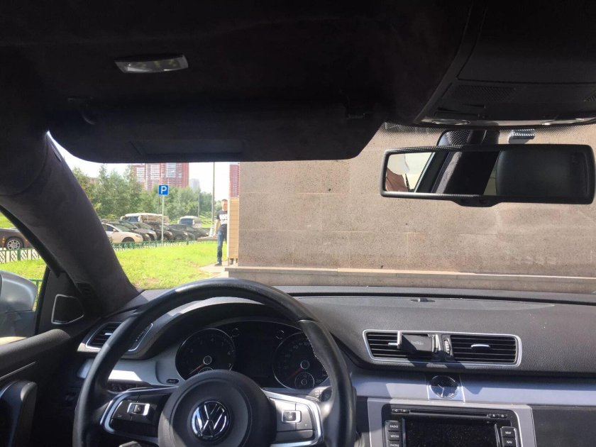 Passat b7 черный потолок