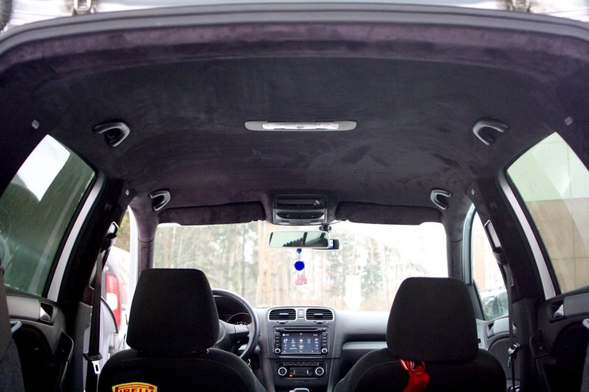 Черный потолок гольф 6