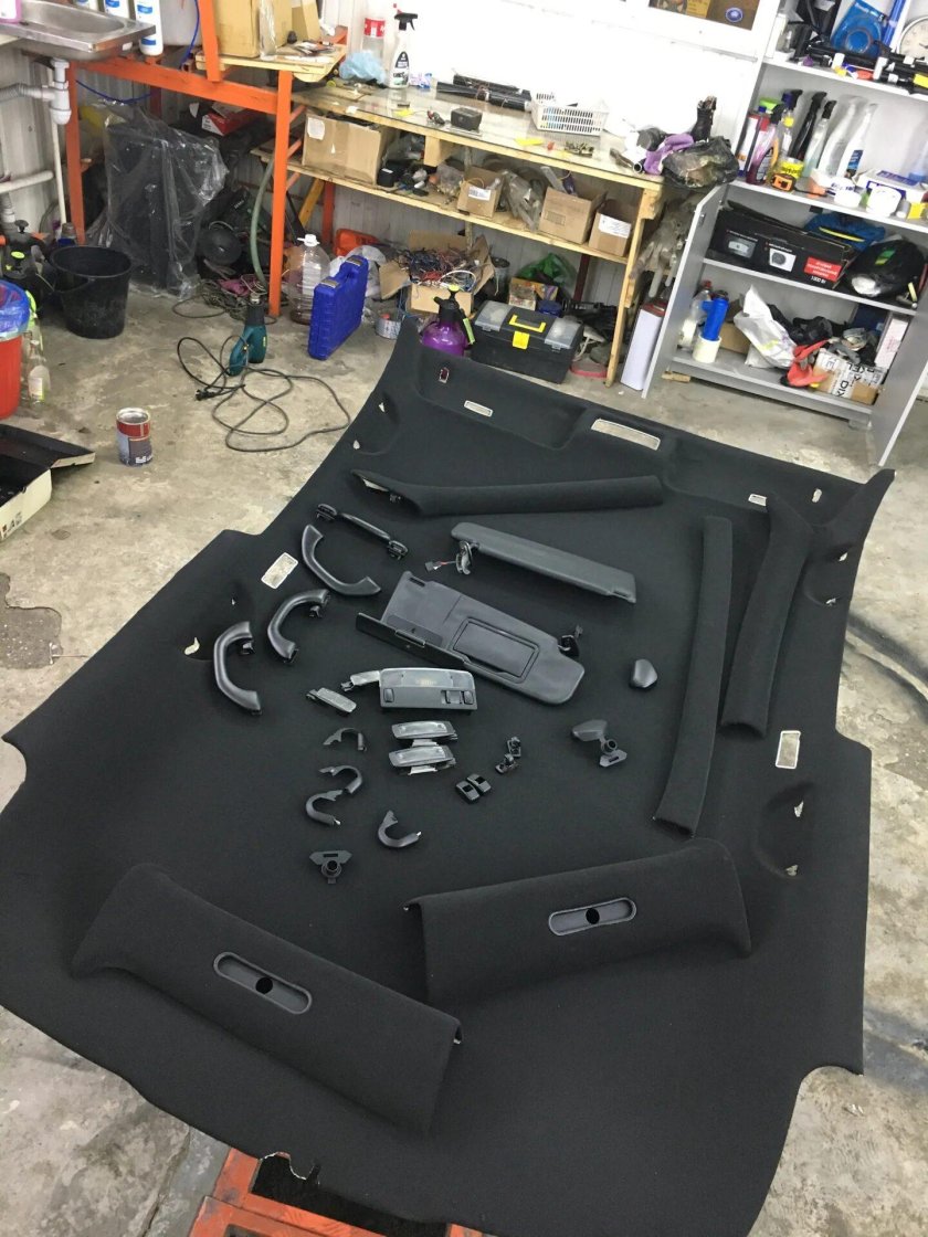 Черный потолок гольф 2