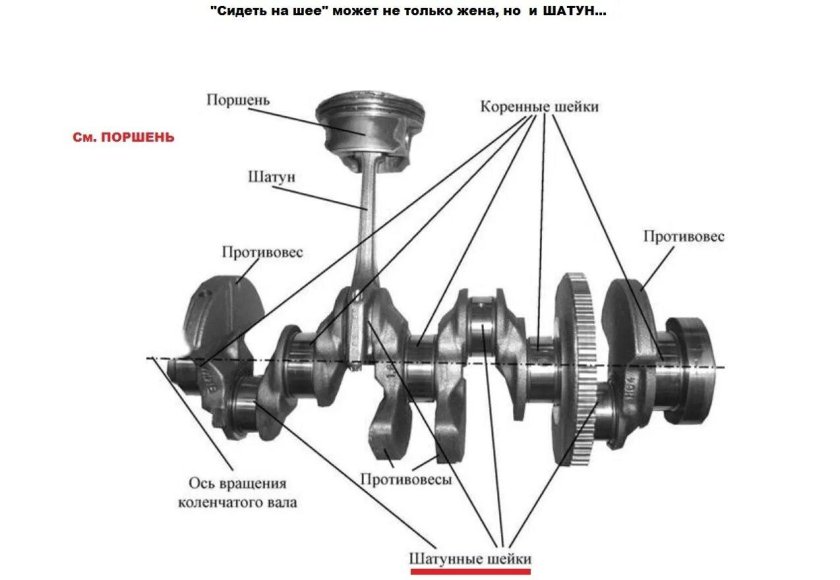 Вал коленчатый КШМ 80.22.01.02.001