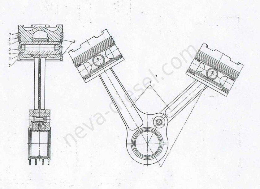Шатун двигателя д 12