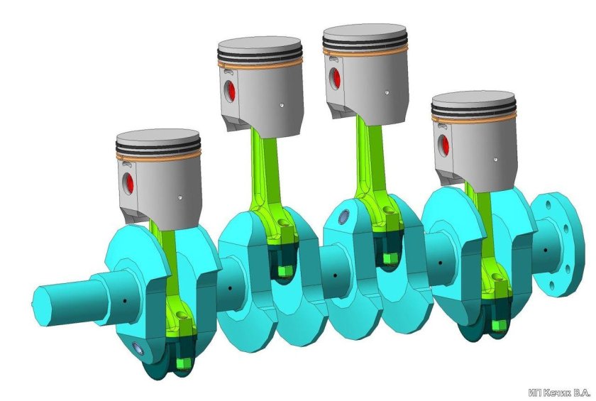 Кривошипно-шатунный механизм (КШМ)