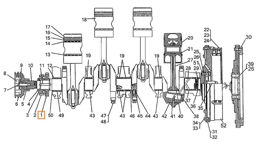 КШМ двигателя т 170
