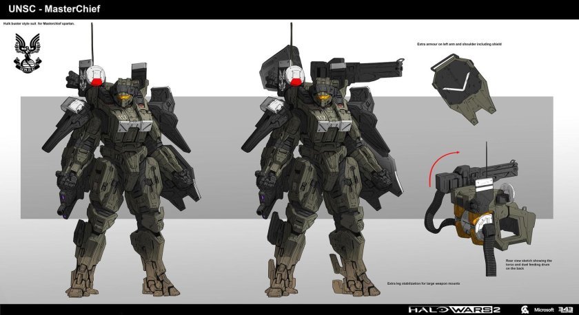 Halo Wars 2 техника ККОН Concept Art