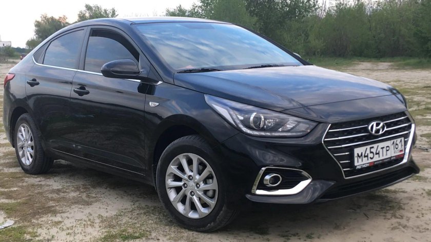 Хендай Солярис 2018 черный