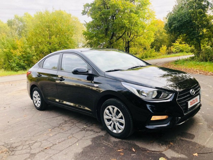 Хендай Солярис 2017 года черный