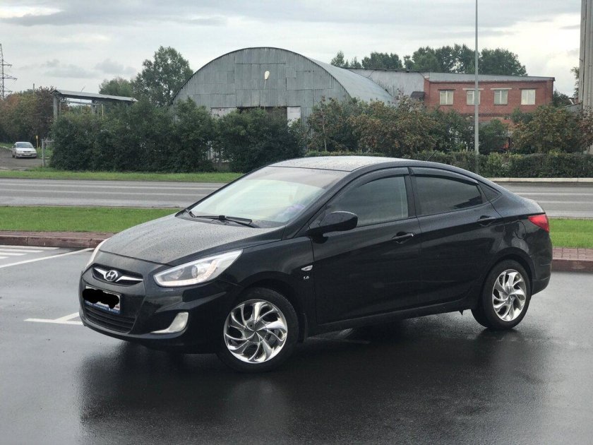 Хендай Солярис 2013 черный