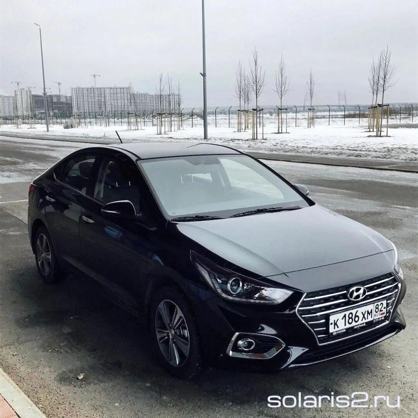 Хендай Солярис 2017 черный