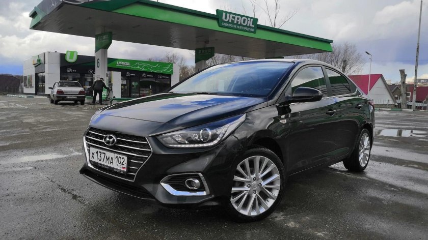 Хендай Солярис 2018 черный