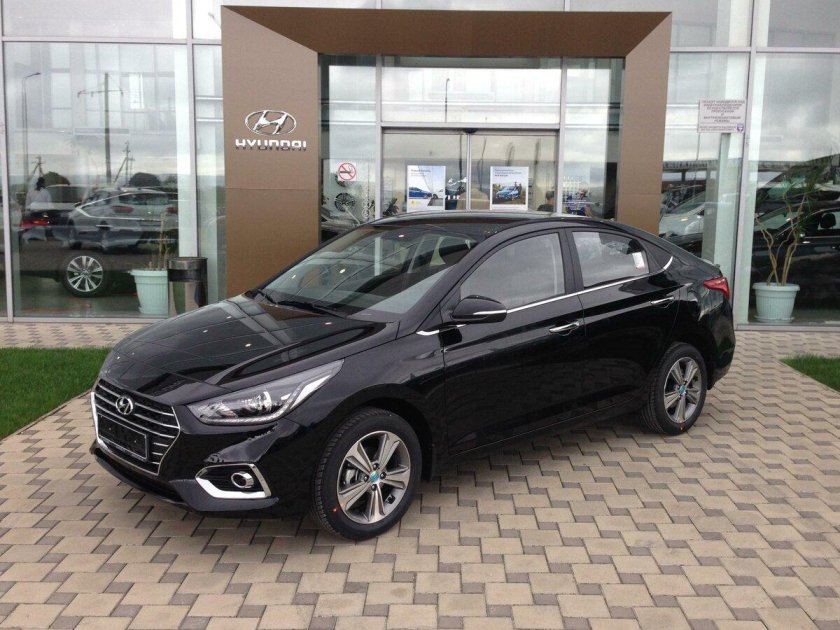 Хендай солярий 2019 чёрный