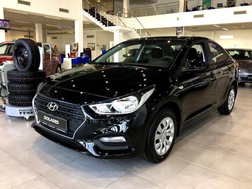 Хендай Солярис 2018 черный