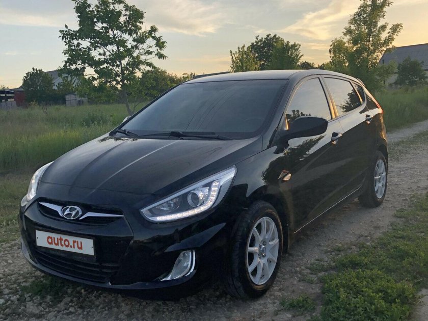 Hyundai Solaris хэтчбек черный