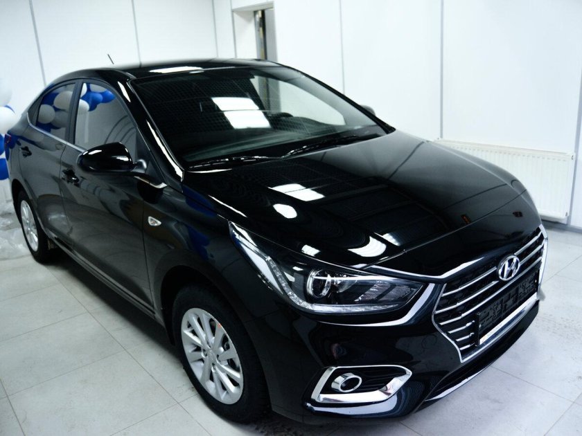 Хендай Солярис 2018 черный