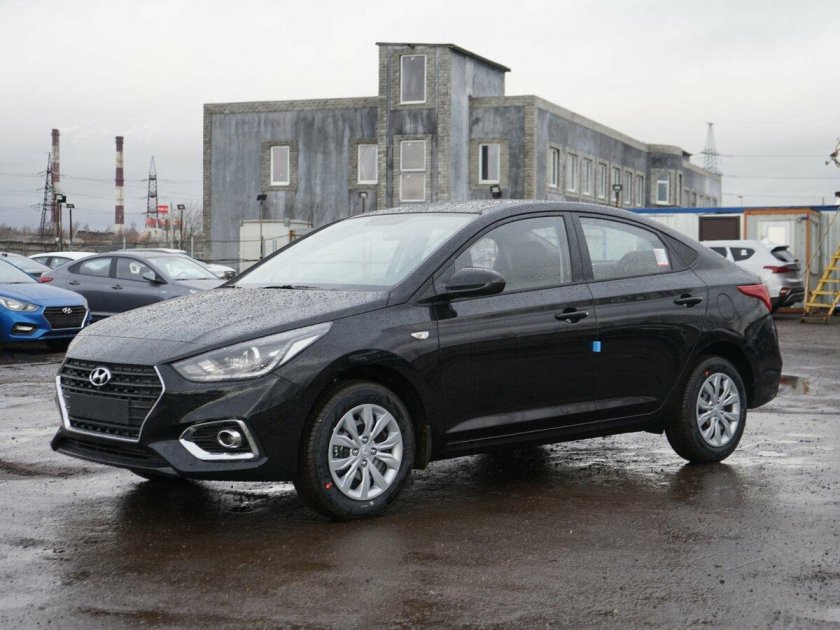 Хендай Солярис 2020 черный