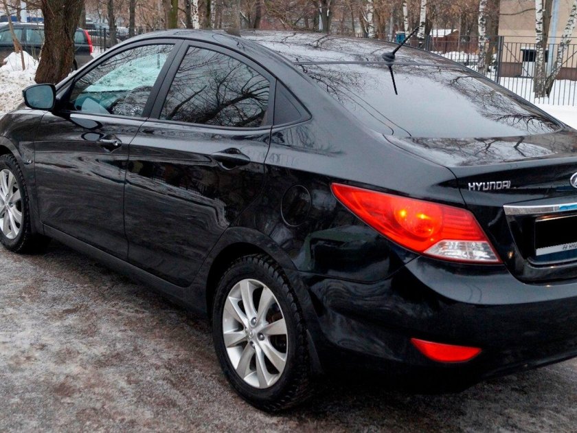 Хендай Солярис седан черный