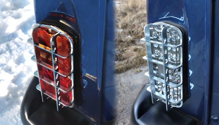 Задние светодиодные фонари на УАЗ Хантер