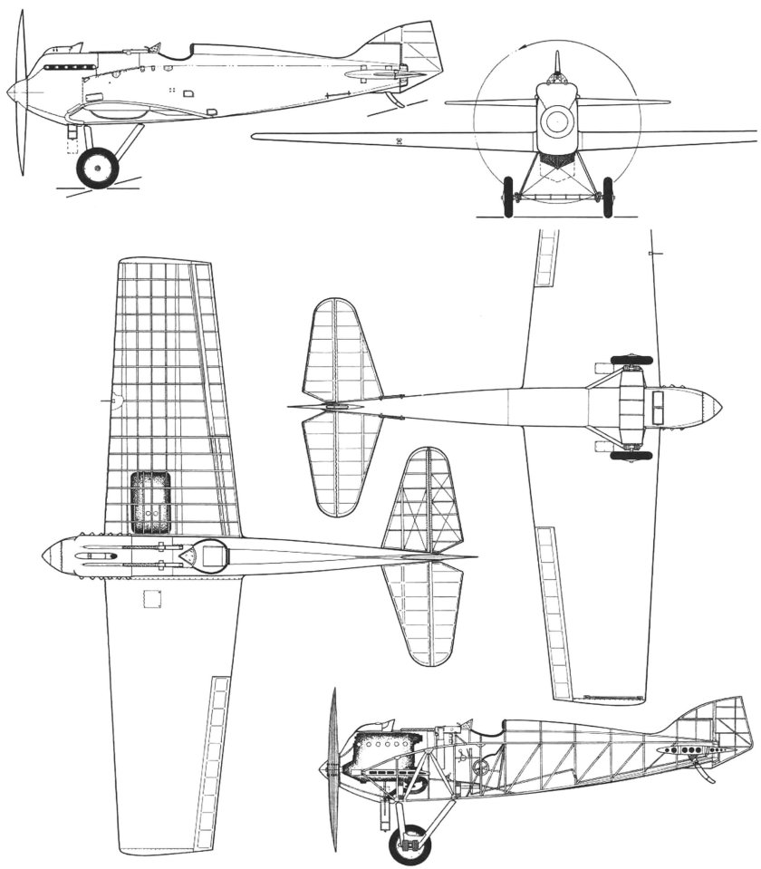 Ил-4 бомбардировщик чертёж