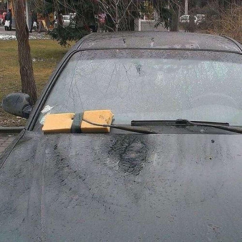 Смешные дворники на машине