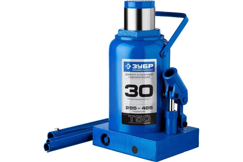 Бутылочный гидравлический домкрат зубр