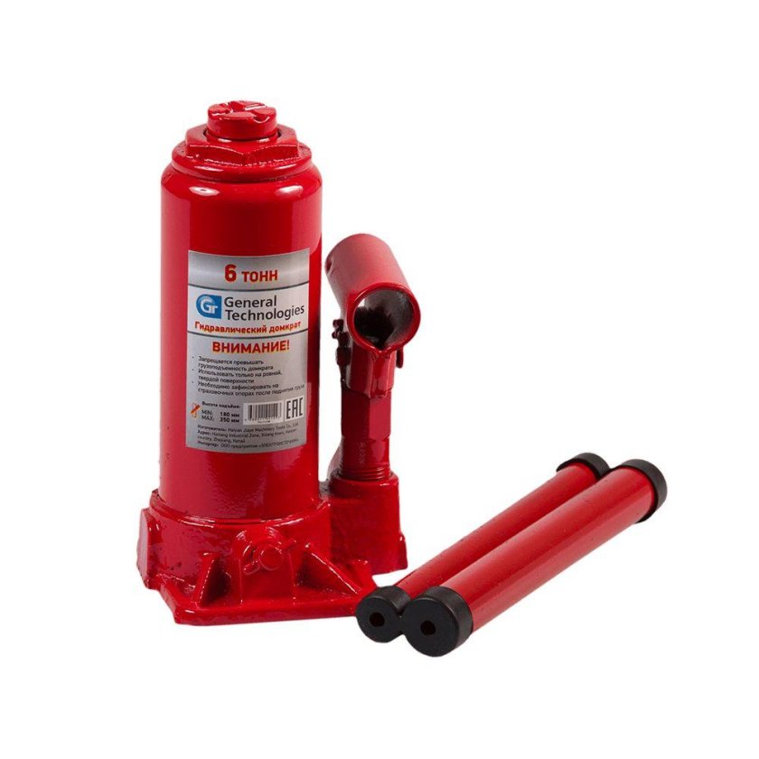 Домкрат гидравлический 6т бутылочный