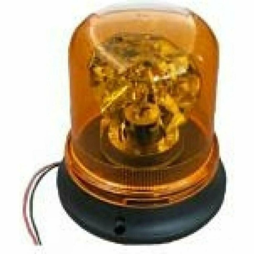 Дали-авто Маяк проблесковый 12v галоген, магнит + стационар. Желтый da-00503