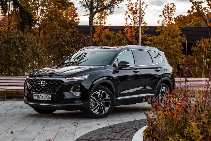 Хендай Санта Фе 2020 черный