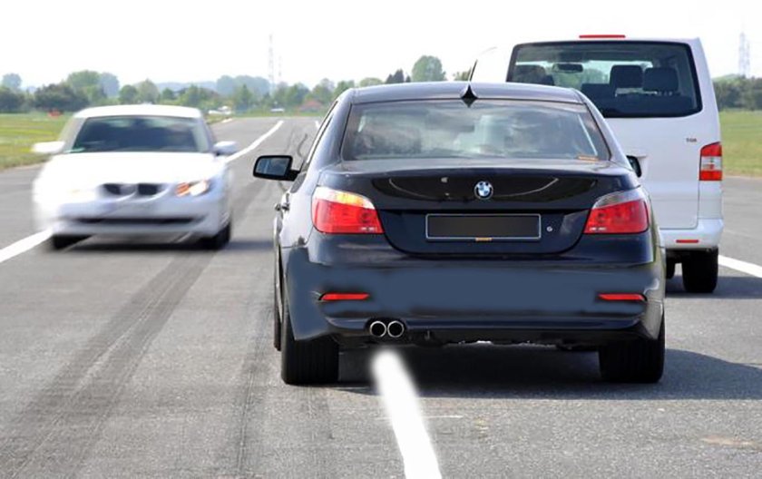 Выезд на встречную полосу