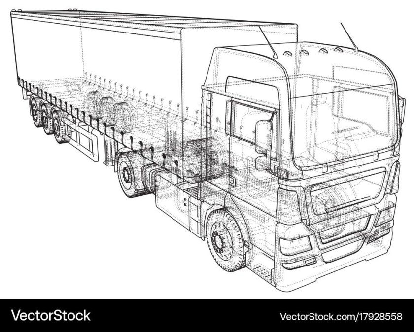 КАМАЗ 54115 раскраска