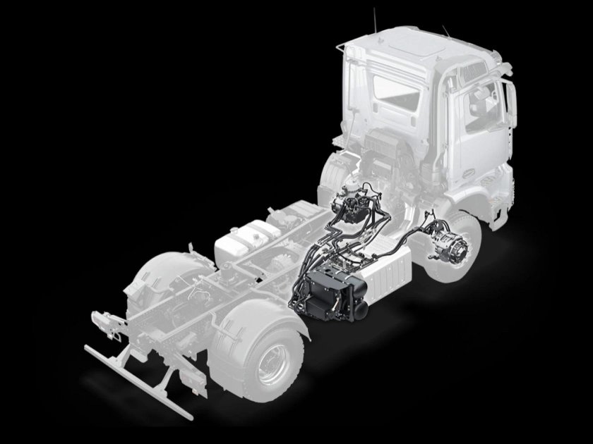 Передний гидропривод грузовика